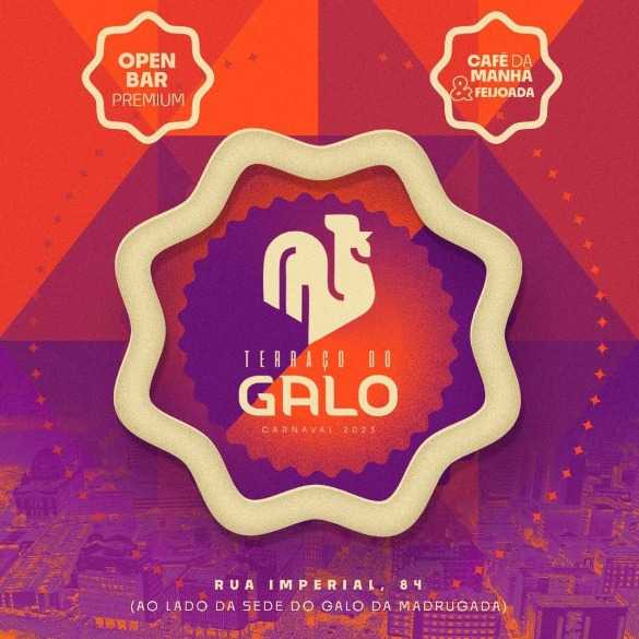 CAMAROTE TERRACO DO GALO 2023; Carnaval; RecifeIngressos